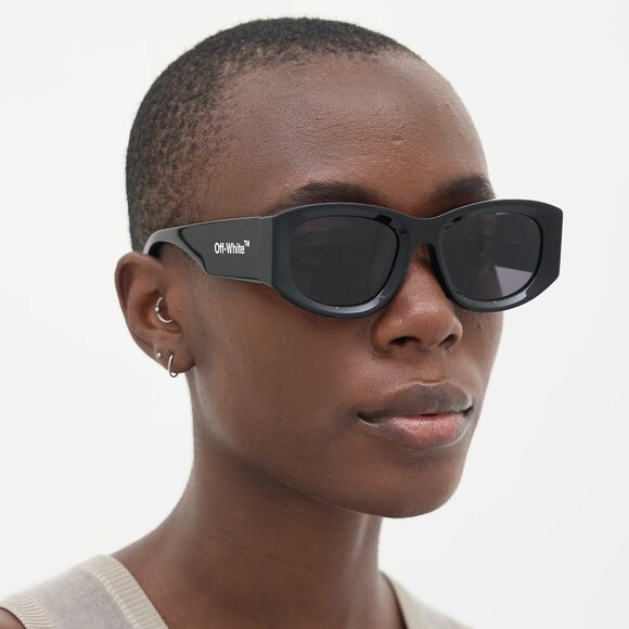 Off-White Women Sunglasses Black Grey Cat Eye OERI041 JOAN 1007 NEW AUTHENTIC main image 12